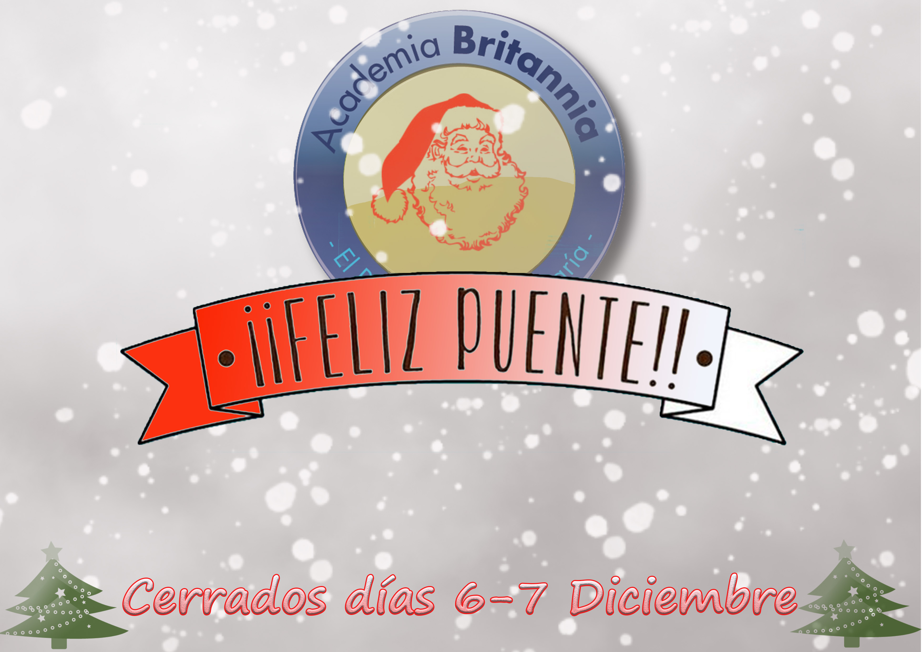 cartel para puente diciembre Academia Britannia cartel para puente diciembre Academia Britannia